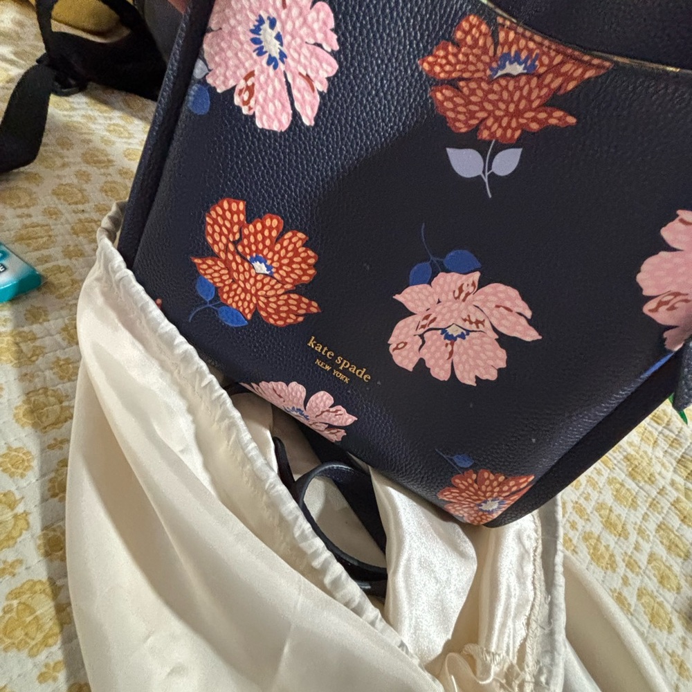 Kate Spade Blue and Pink Floral Backpack